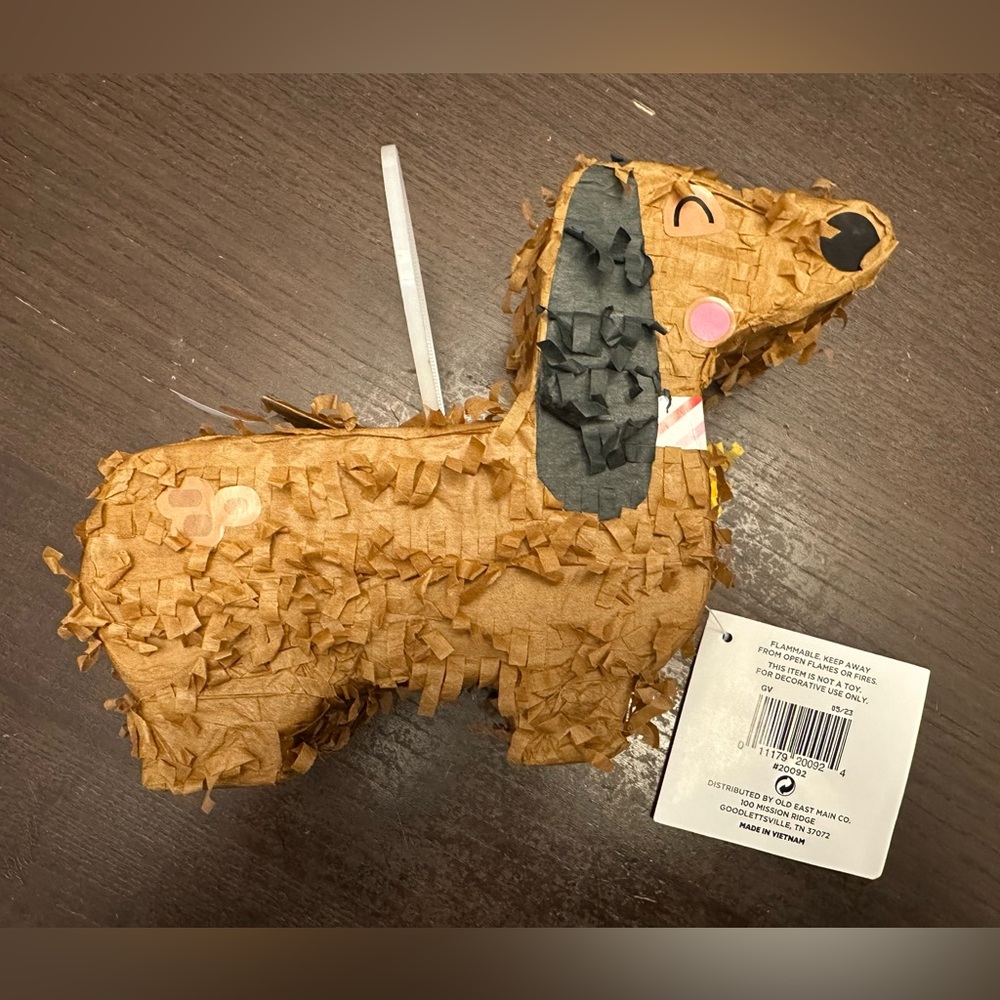 Brown Dachshund Doxie Dog Mini Piñata